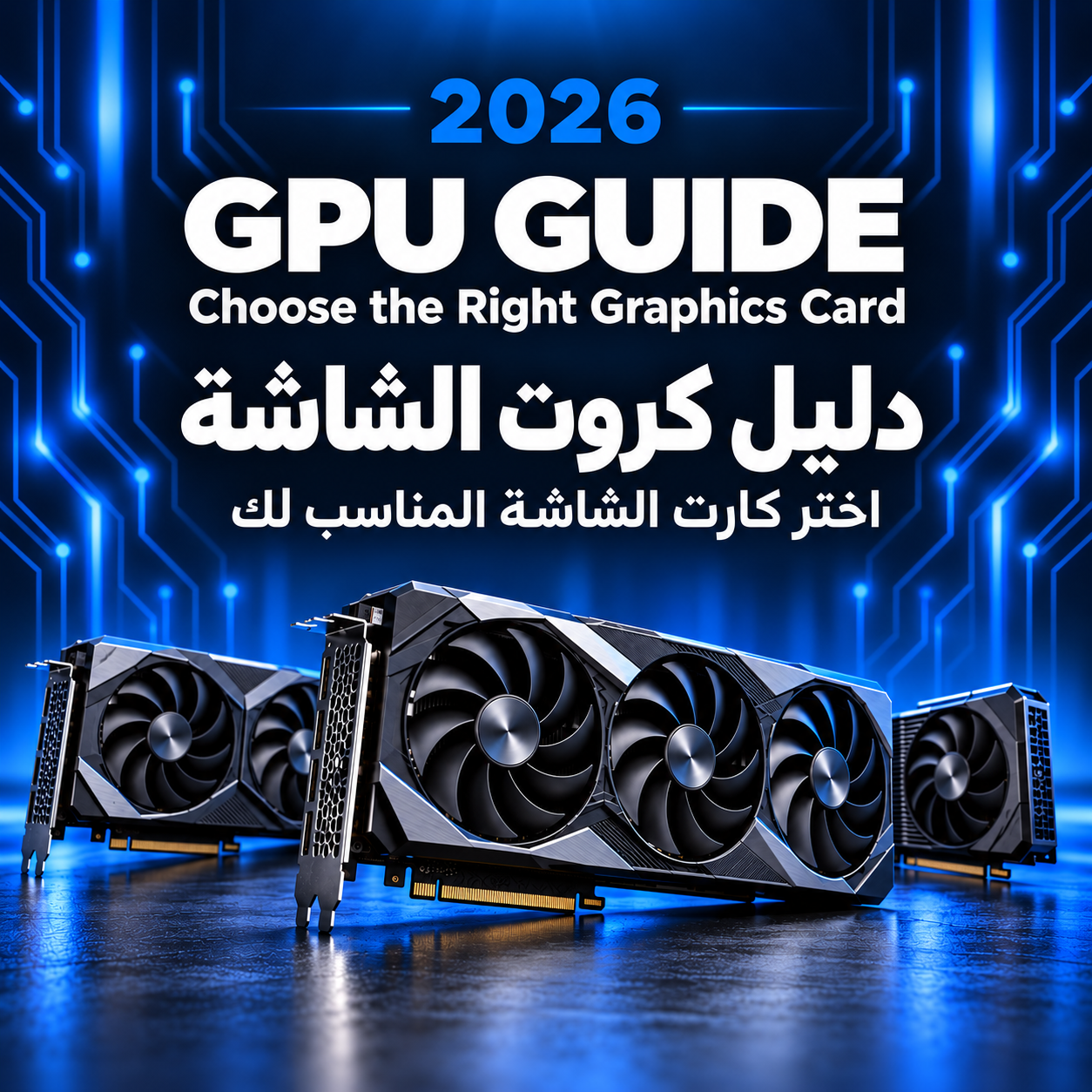 انواع كروت الشاشه 2026: دليلك الشامل لاختيار كرت الشاشة المناسب