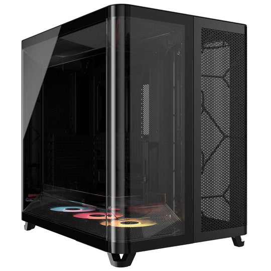 Corsair AIR 5400 RS-R ARGB Triple Chamber Mid-Tower PC Case - Black