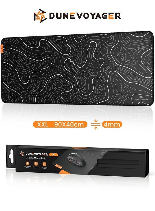 DuneVoyager M2 XXL Gaming Mouse Pad 900x400x4mm Black Lines