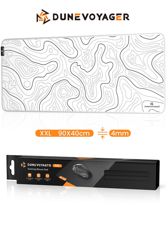 DuneVoyager M1 XXL Gaming Mouse Pad 900x400x4mm White Lines