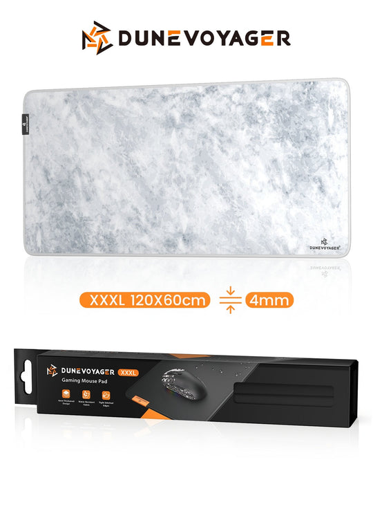 DuneVoyager M3P XXXL Gaming Mouse Pad 1200x600x4mm Relief White