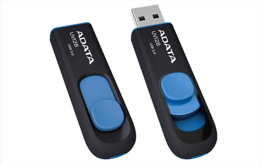 ADATA UV128 64GB USB 3.0 Retractable Flash Drive Blue - 90MB/s
