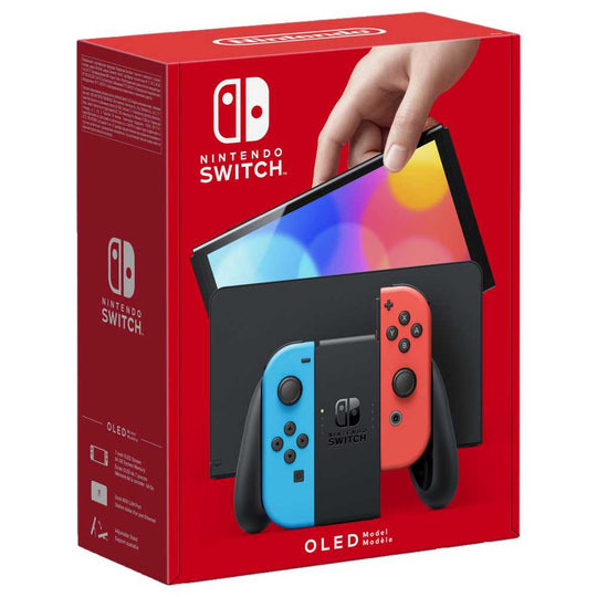 Nintendo Switch OLED Console - Neon Blue & Neon Red
