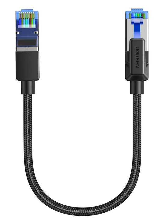 UGREEN Cat 8 Ethernet Cable 1M 40Gbps Braided Double Shielded RJ45 Black