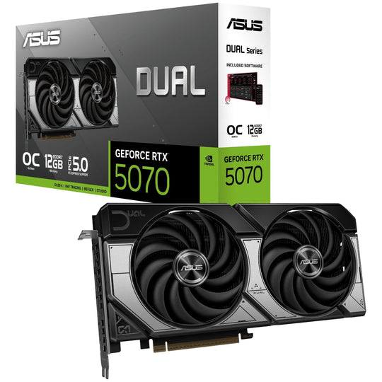 ASUS Dual GeForce RTX 5070 OC 12GB GDDR7 Graphics Card - 2542 MHz