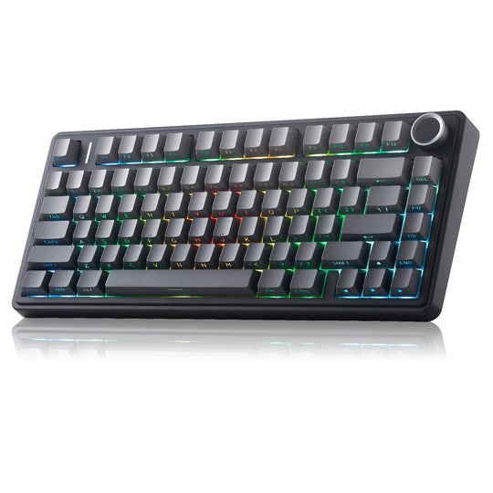 AULA F75 Pro Wireless 75% Gasket Hot Swappable Keyboard - Gradient Grey
