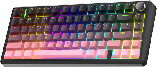 DuneVoyager G75 75% Wireless Mechanical Keyboard 80 Keys 8000mAh RGB White
