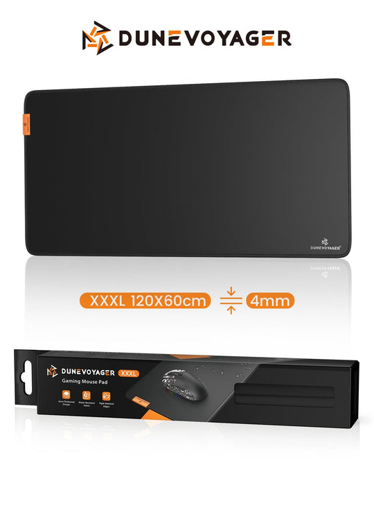 DuneVoyager M6P XXXL Gaming Mouse Pad 1200x600x4mm Pure Black