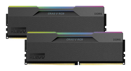 KLEVV CRAS V RGB EXPO 32GB (2x16GB) DDR5 6400MHz CL32 Dual Channel Kit Black