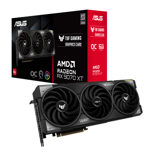 ASUS Radeon RX 9070 XT TUF Gaming OC 16GB GDDR6 Graphics Card