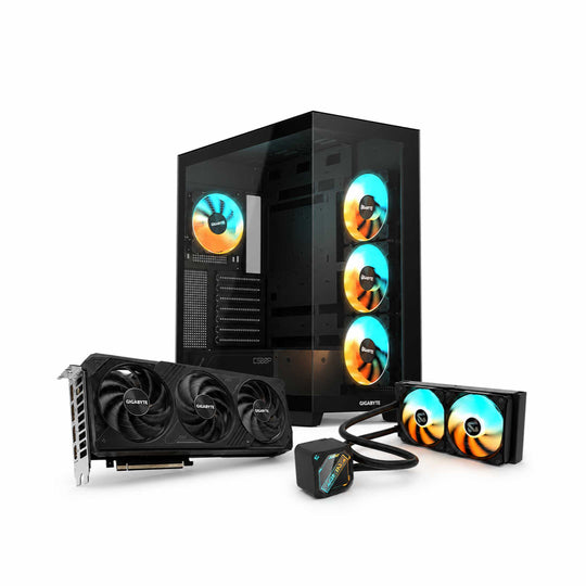 Gigabyte Black Edition Power Bundle - GeForce RTX 5070 Windforce OC + AIO Cooler + C500 Case