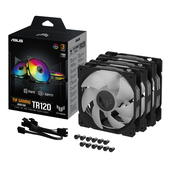 ASUS TUF Gaming TR120 ARGB 3IN1 Black 120mm Case Fan