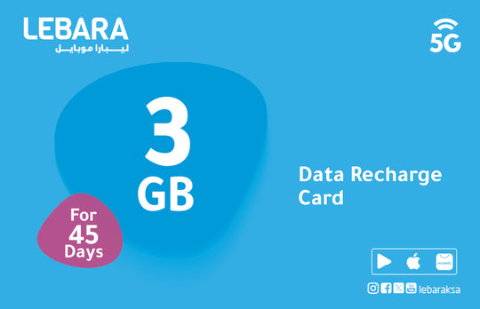 Lebara Data Voucher -  3GB (45 days)