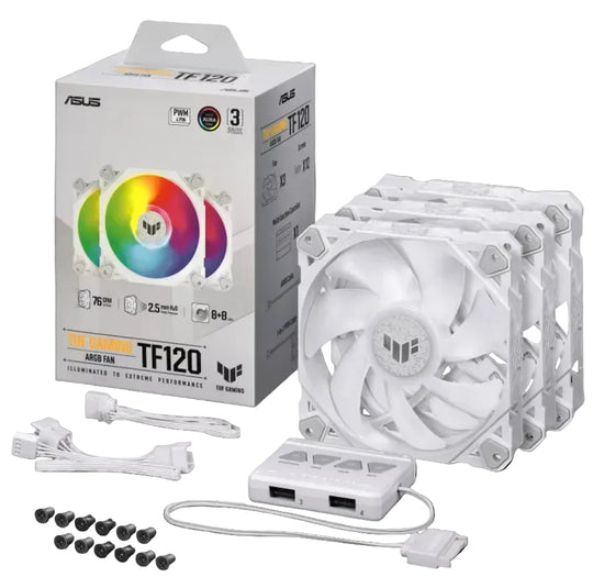 ASUS TUF Gaming TF120 ARGB 3IN1 White Edition 120mm Air Cooler