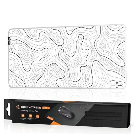 DuneVoyager M1P XXXL Gaming Mouse Pad 1200x600x4mm White Lines