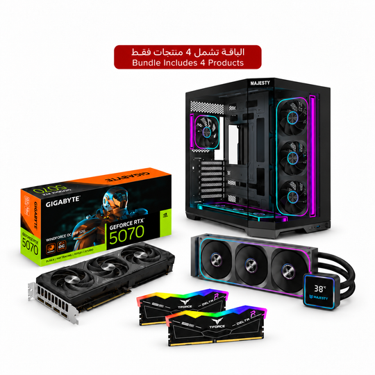 CIT Gaming PC Bundle - RTX 5070 12GB + 32GB DDR5 6000MHz + 360mm ARGB Cooler + Mavera Pro Case