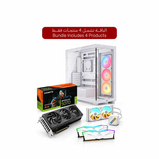 CIT Gaming PC Bundle - RTX 5070 12GB + 32GB DDR5 6000MHz + 240mm AIO + 3500X Case