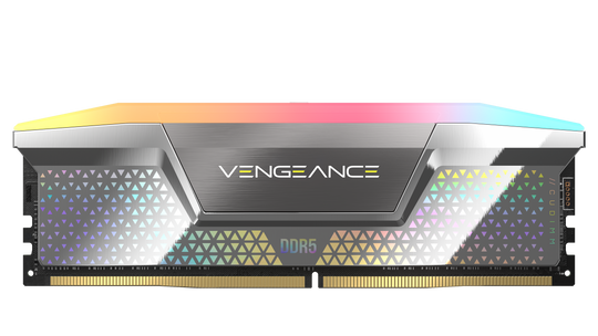 Corsair Vengeance RGB DDR5 CUDIMM 48GB (2x24GB) DDR5 8000MHz CL38 Dual Channel Kit Silver