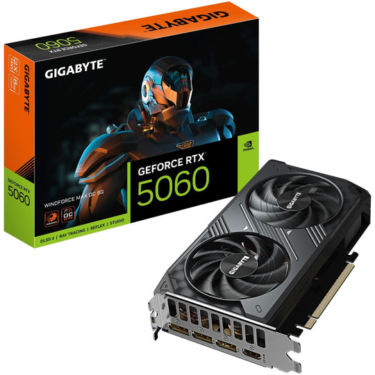 Gigabyte GeForce RTX 5060 WINDFORCE MAX OC 8GB GDDR7 PCI-Express Graphics Card