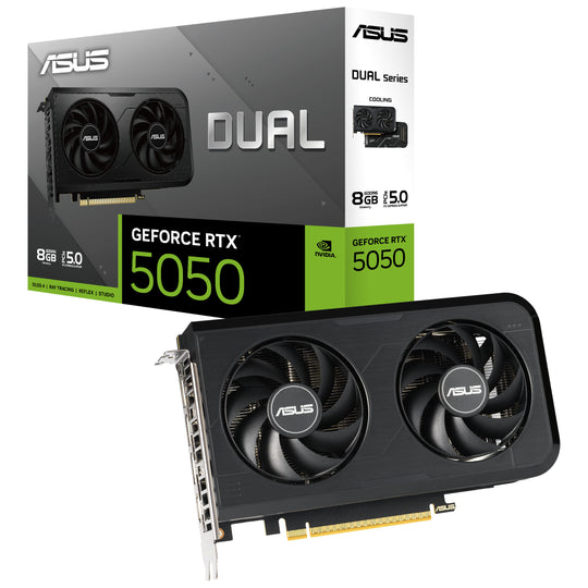 ASUS GeForce RTX 5050 Dual OC 8GB GDDR6 PCIe 5.0 Graphics Card