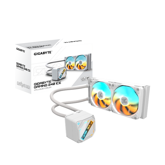 Gigabyte GAMING 240 240mm All-in-One Liquid CPU Cooler - White