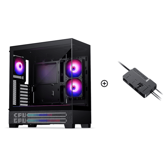 Phanteks XT View ATX Case LED Matrix DRGB - Charcoal Black
