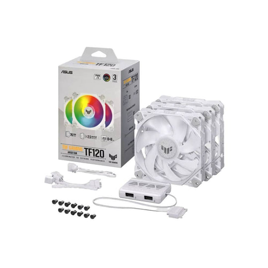 ASUS TUF Gaming TR120 ARGB 3IN1 White 120mm Case Fan