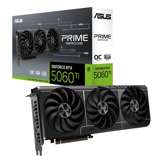 ASUS Prime GeForce RTX 5060 Ti 16GB GDDR7 Graphics Card - 2647 MHz